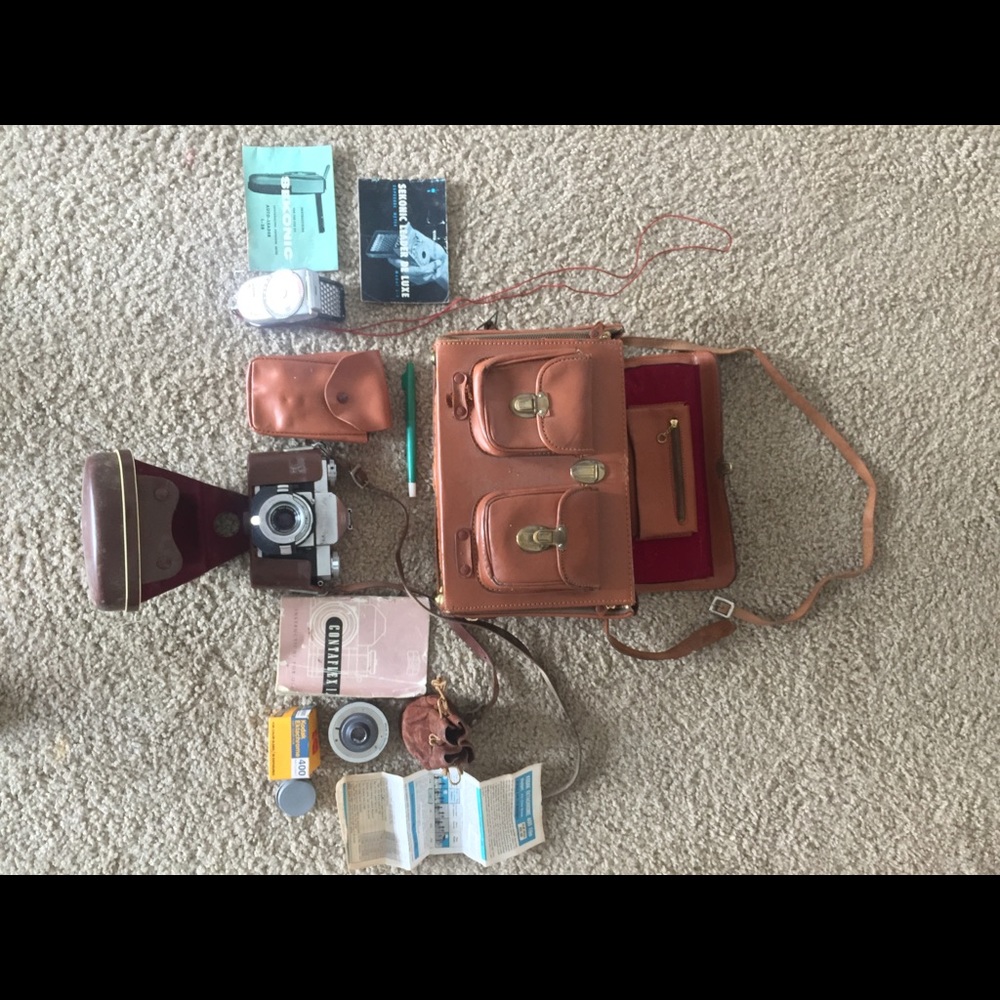German Contaflex 1 Camera/Lens/Case/ETC
